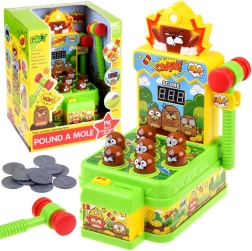 Zručnostní hra Bouchněte krtka se světly a zvuky