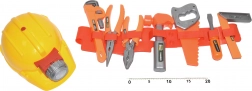 Nářadí na opasku se svítící přilbou - sada
