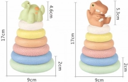 ZIRO měkké navlékací kroužky dino