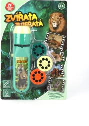Baterka a projektor zvířata pro děti
