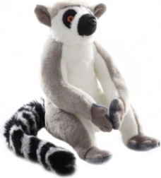 plyšový lemur s připevněním na suchý zip 21 cm eco-friendly