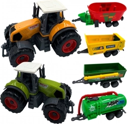 Woopie mini farmářský set – traktory s přívěsy