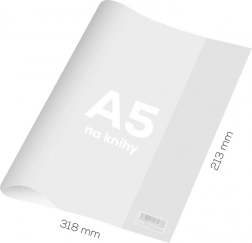 obal na knihu a5 z pvc, průhledný, silný