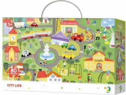 Puzzle Hledání předmětů – město, 80 dílků