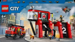 Lego City hasičská stanice s hasičským vozem