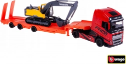 bburago kamion volvo fh16 globetrotter s bagrem volvo ec220e 1:43