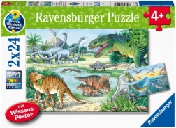 Puzzle Svět dinosaurů 2x24 dílků od Ravensburger