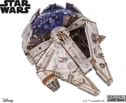 Ugears 3D dřevěná mechanická skládačka Star Wars Millennium Falcon
