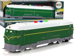 Vlak s třecím pohonem 1:32 Zelený se zvuky a světly