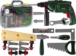 Zábavný dětský nářaďový set s vrtačkou na baterie a kladivem