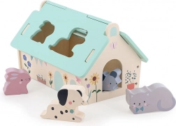 Vilac dřevěná vkládačka domeček pro zvířátka