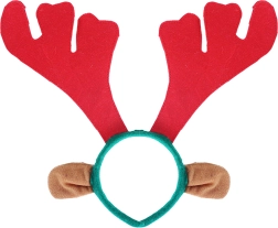 Vánoční čelenka Sob s ušima