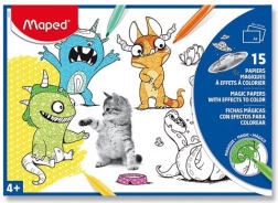 Magické omalovánky růžové MAPED A4, 15 listů