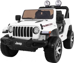 Dětské elektrické auto JEEP WRANGLER RUBICON s dálkovým ovládáním – bílé