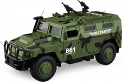 Vojenské auto se světelnými a zvukovými efekty 25,5 cm