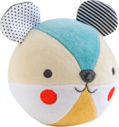 Petit Collage chrastítko medvídek z organické bavlny