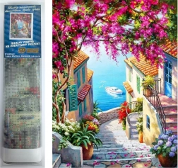 Diamantové malování Schody nad mořem 30 × 40 cm