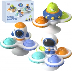 woopie baby kosmický spinner pop-it – senzorická hračka, vyměnitelné 3 ks