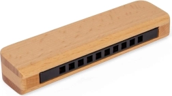 Dřevěná harmonika Bigjigs Toys – přírodní