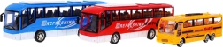 Sada autobusů pro děti 3+ Školní autobus a výletní autobusy s živými barvami