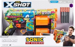 X-Shot Skins Dread Sonic – pěnová pistole na šipky, bubnový zásobník 12 ks