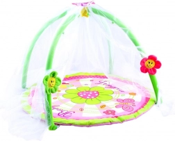 Dětská hrací podložka s moskytiérou