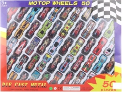 Sada kovových autíček 50 ks