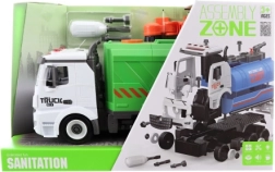 Šroubovací popelářské auto s bateriemi a setrvačníkem