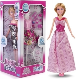 Panenka modelka s šatníkem 29 cm