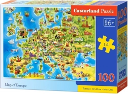 Skládačka Puzzle Mapa Evropy 100 dílků