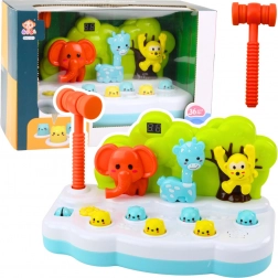 Zábavná hra se zvířátky Whack-A-Mole s počítadlem