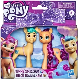 My Little Pony sada figurek poníků s doplňky – Sunny Starscout a Hitch / Zipp Storm a Princess Petals