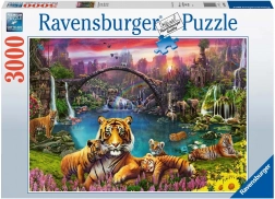 Puzzle Ravensburger Tygři v Ráji 3000 dílků