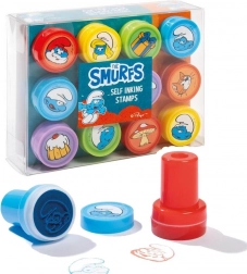 Šmoulové samonamáčecí razítka, sada 12 ks