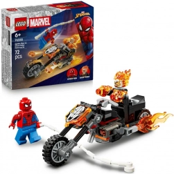 Spider‑Man vs. Ghost Rider na motorce – akční stavebnice LEGO Marvel