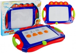 magnetická kreslicí tabulka se stempelky – velký znikopis pro děti