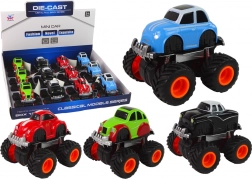 Kovové autíčko s velkými koly – různé varianty