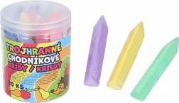 Barevné trojhranné chodníkové křídy 20 ks