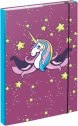 BAAGL desky na školní sešity A4 jednorožec