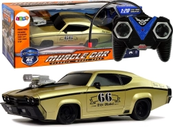 RC sportovní klasické auto 1:20 zlaté s dálkovým ovládáním