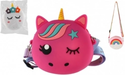 Dětská silikonová peněženka s šňůrkou - různé barvy