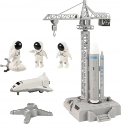 Vesmírná sada s jeřábem a odpalovací plošinou