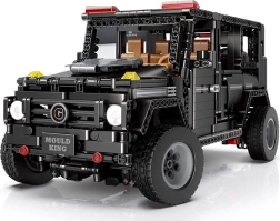 Stavebnice terénního auta 1:10, 1722 dílků – černá