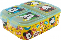 Dětský box na svačinu Mickey Mouse s více přihrádkami