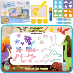 magická vodní kreslicí podložka xxl 100 × 80 cm s razítky a čísly