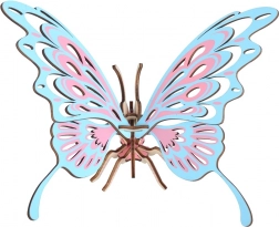 Woodcraft dřevěné 3D puzzle motýl barevný