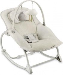 vibrační lehátko s melodiemi momi lapis, světle šedé