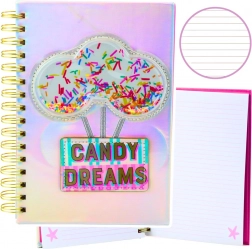notebook v liniích Candy Dreams holografický A5