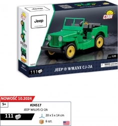 Model JEEP WILLYS CJ-2A 1:35 stavebnice COBI