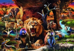 Clementoni puzzle Schůze zvířat 1500 dílků